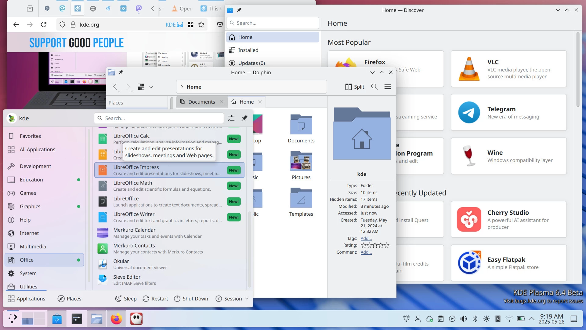 kde plasma 6.4